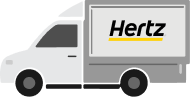  White Hertz van icon