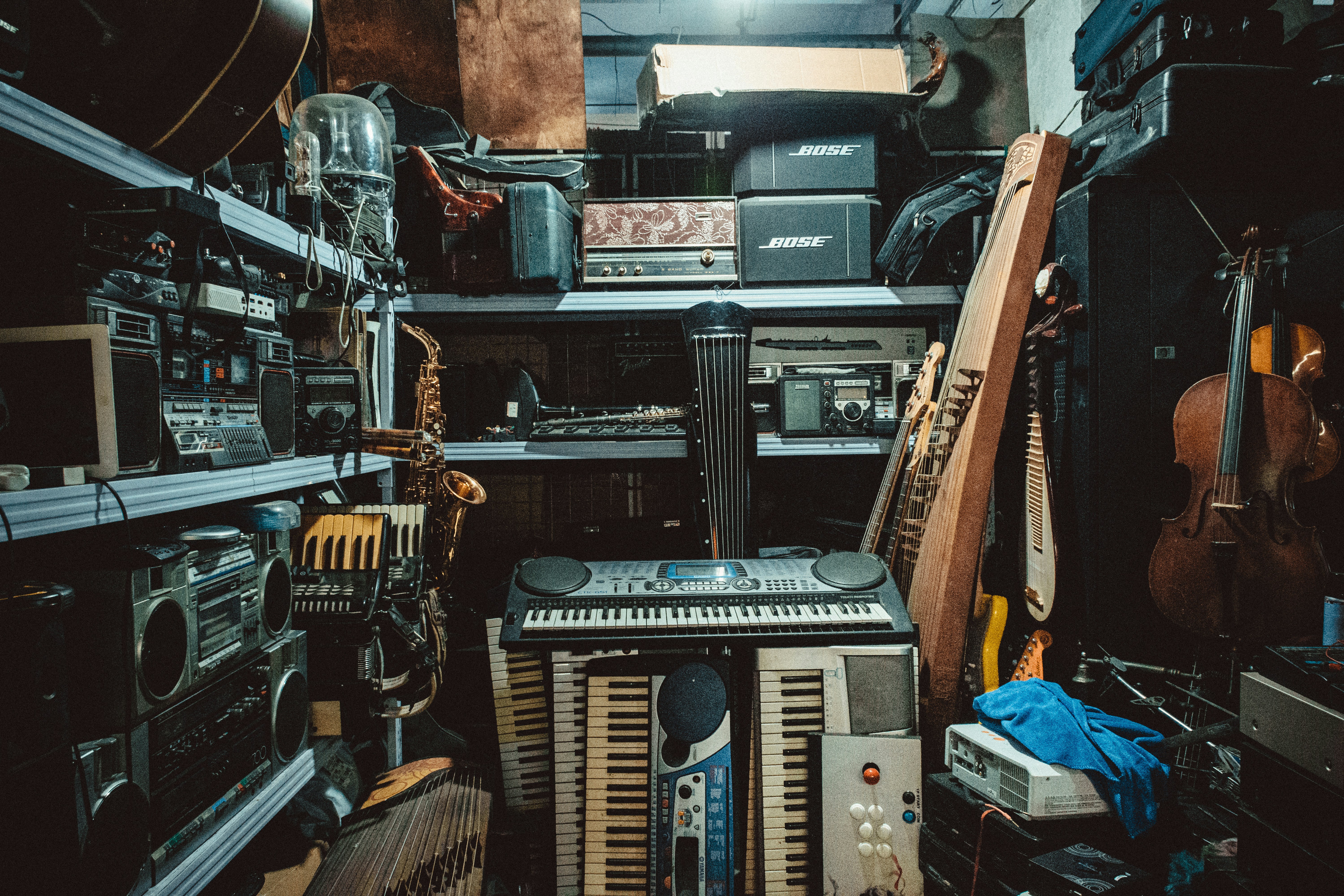 music equipment storage 